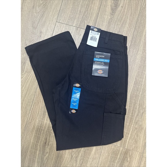 Dickies Men's Jeans Relaxed Fit Carpenter‎ Straight Leg Pants 1939 Sz 32x32 NWT - Picture 1 of 5